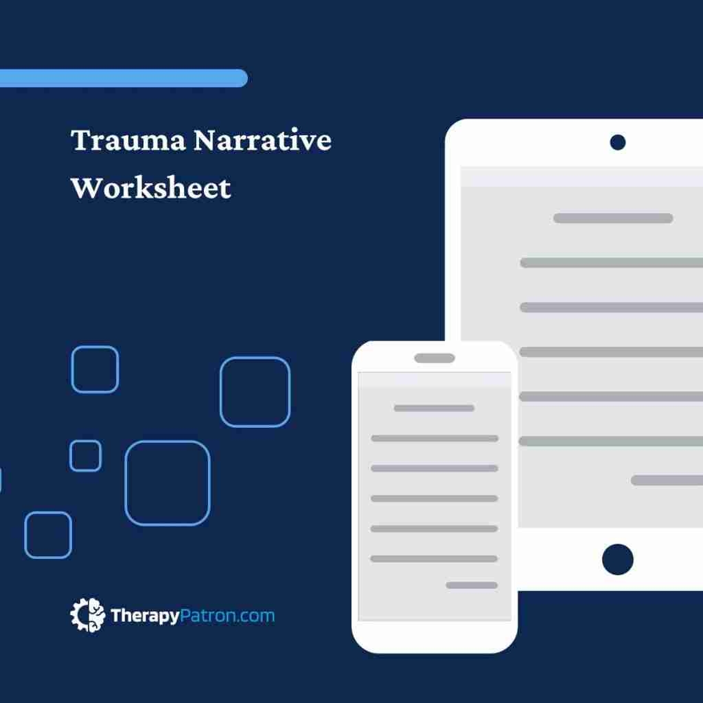 Trauma Narrative Worksheet Editable Fillable Printable PDF