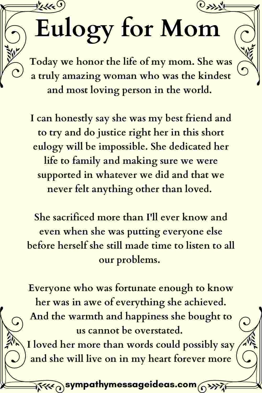 Try These Moving Eulogy Examples For Inspiration If You Are Writing A