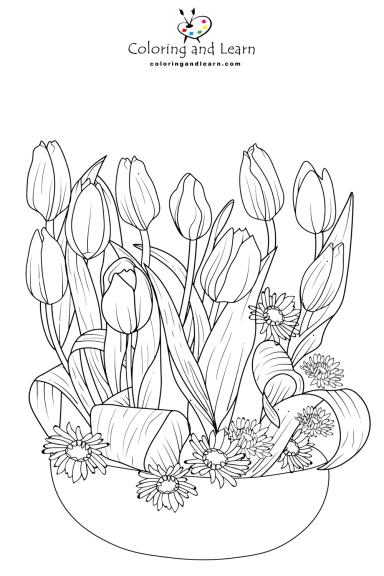 Tulips Coloring Pages FREE 2025 Coloring And Learn