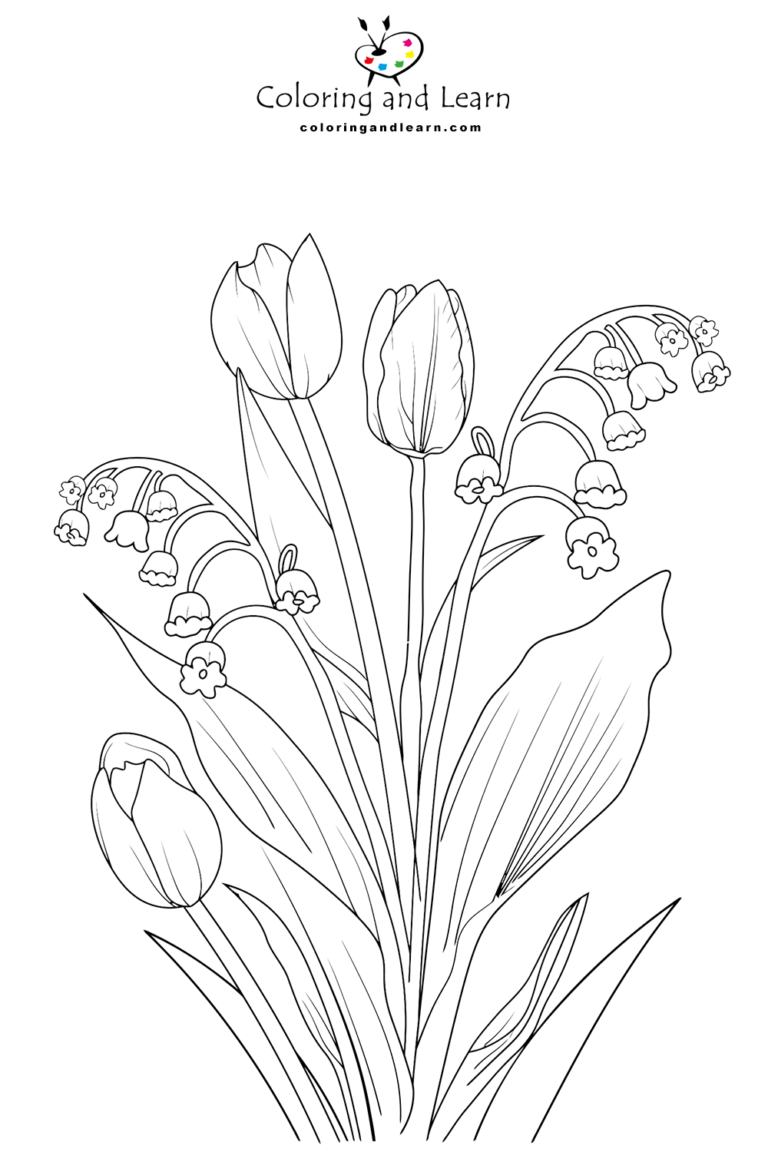 Tulips Coloring Pages FREE 2025 Coloring And Learn