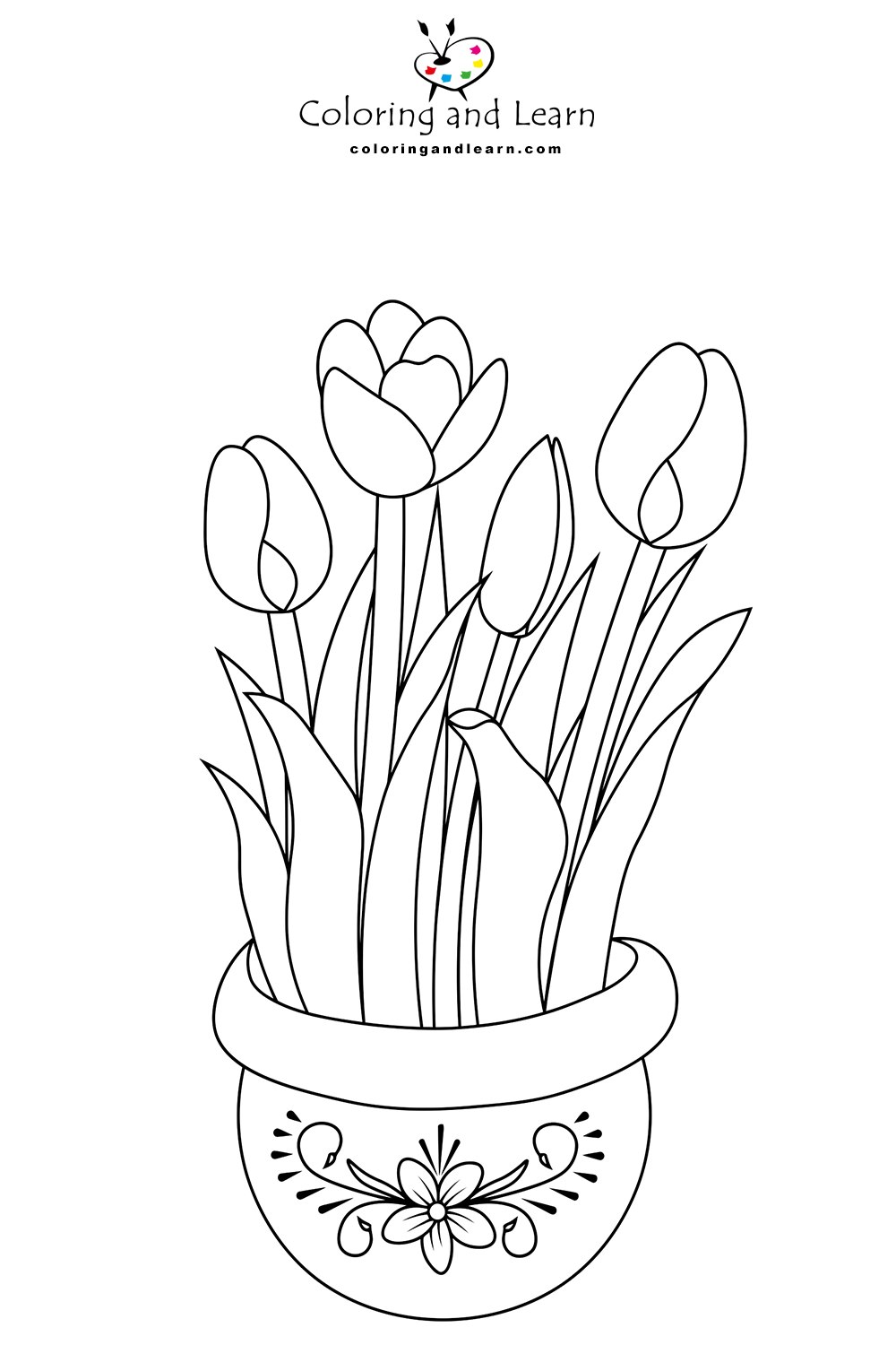 Coloring Pages Tulips