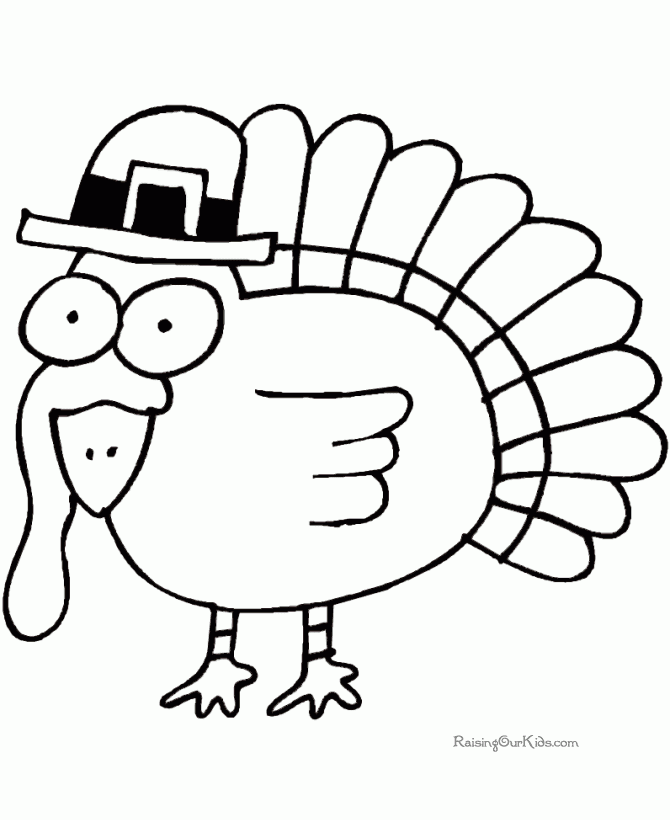 Turkey Coloring Page To Print 008