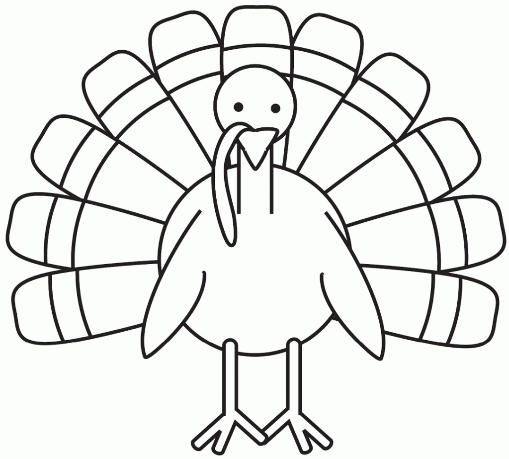 free coloring turkey pages
