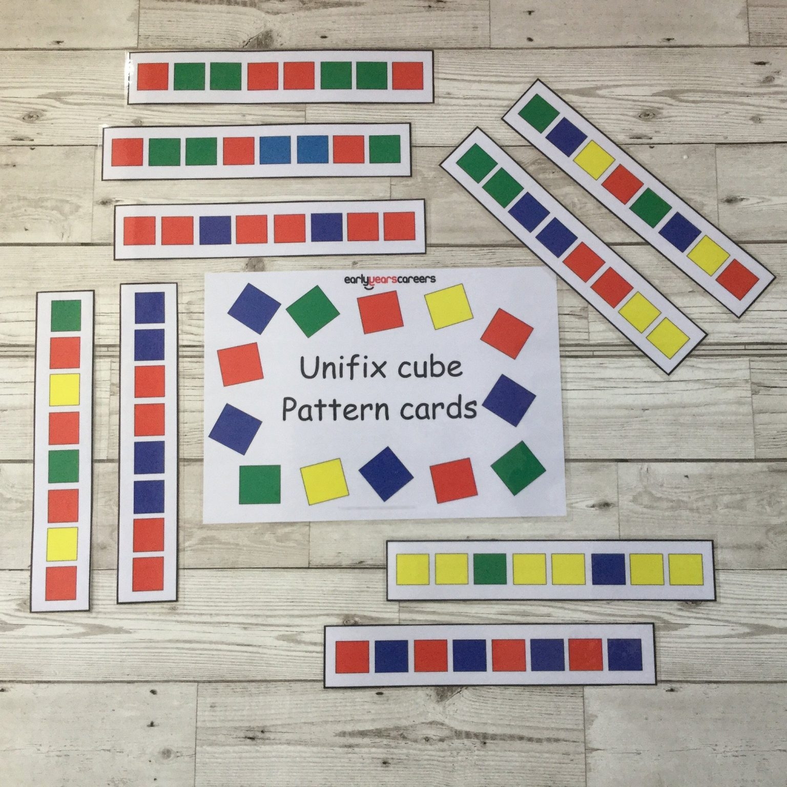 unifix pattern cards printables