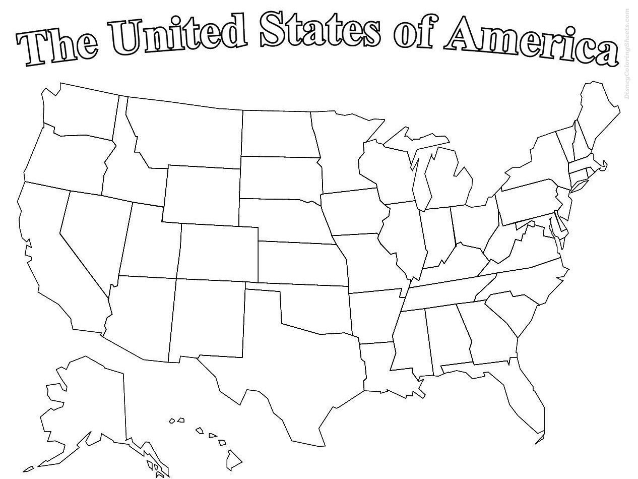 United States Coloring Page Pdf