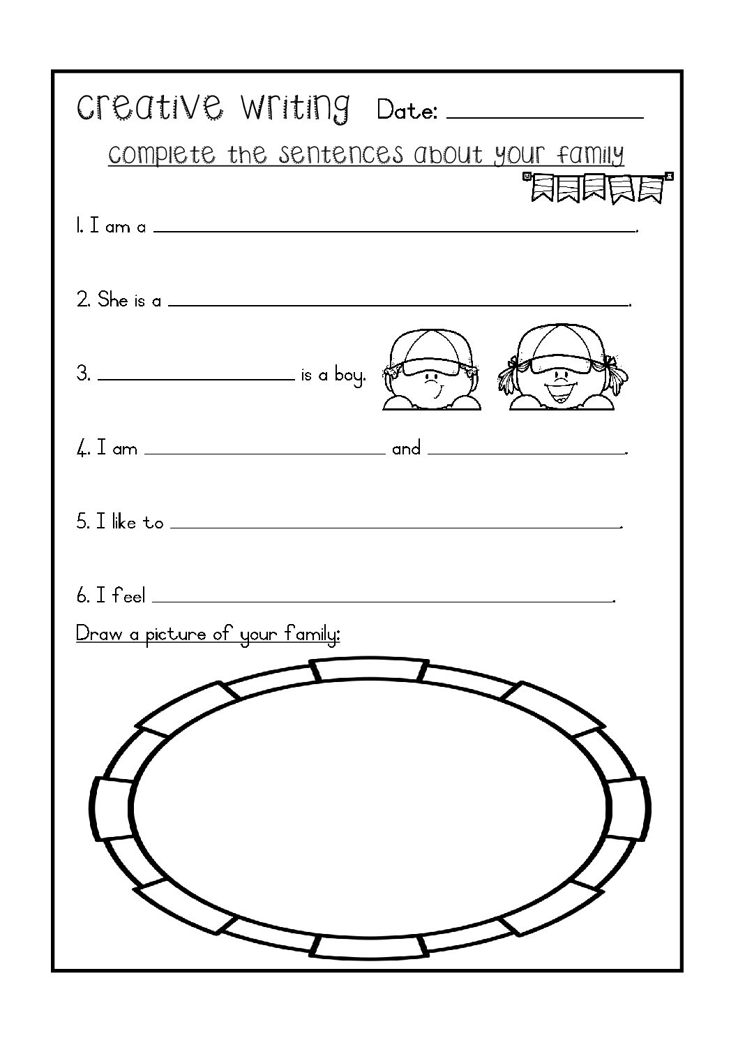 creative writing worksheets