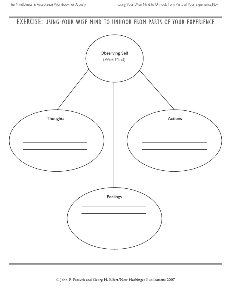 Using Your Wise Mind PDF Worksheets Library