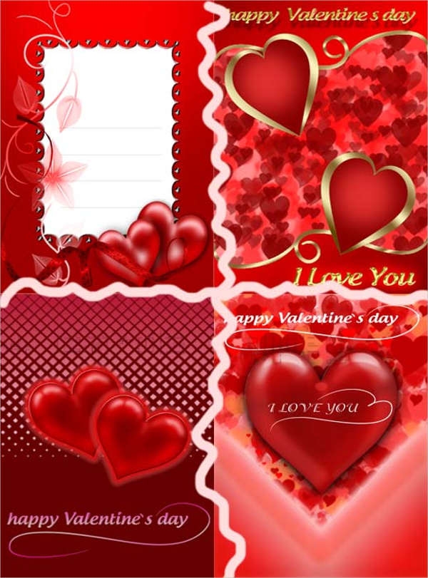Valentine Card Blank Templates