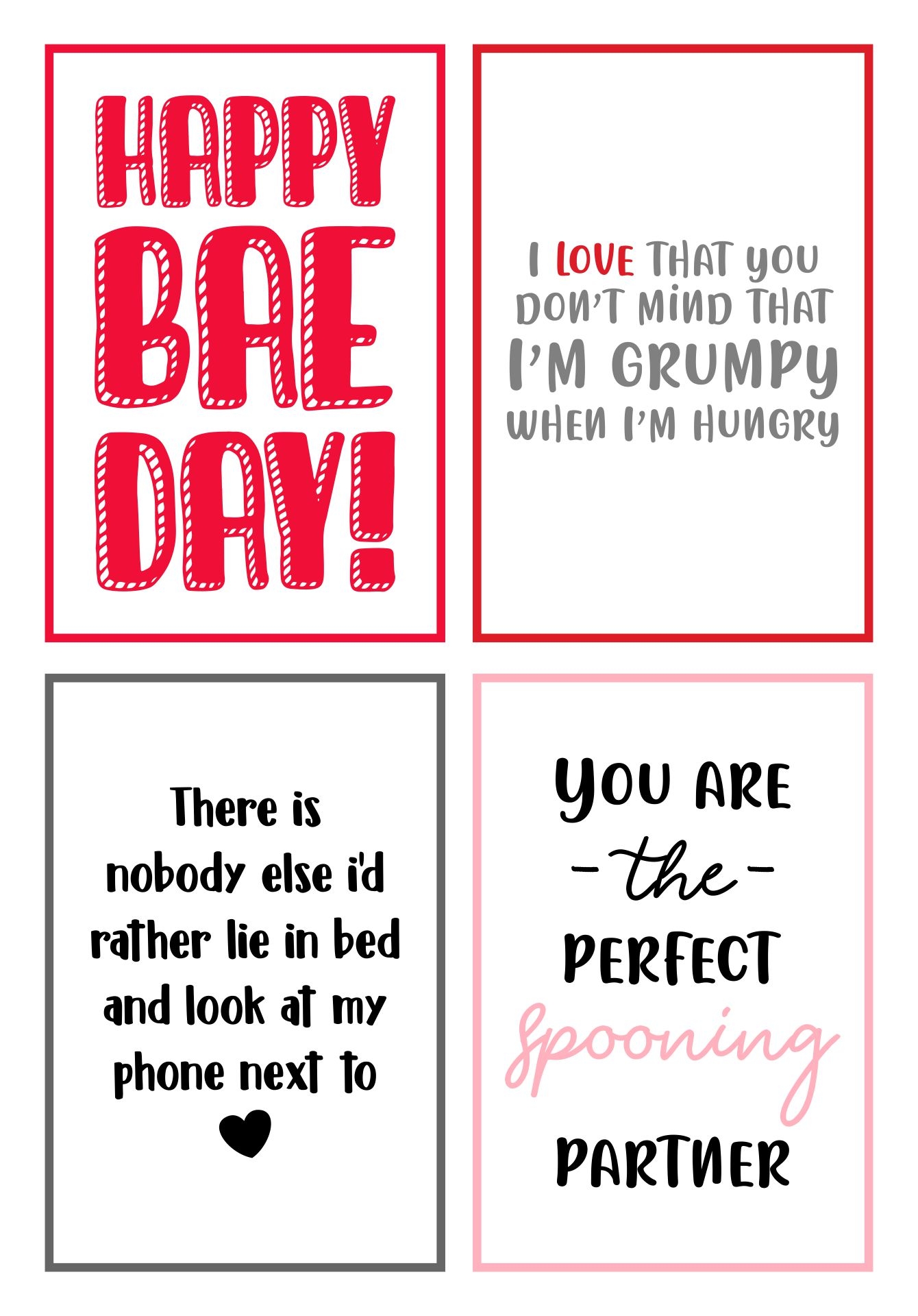 valentine cards for him printable