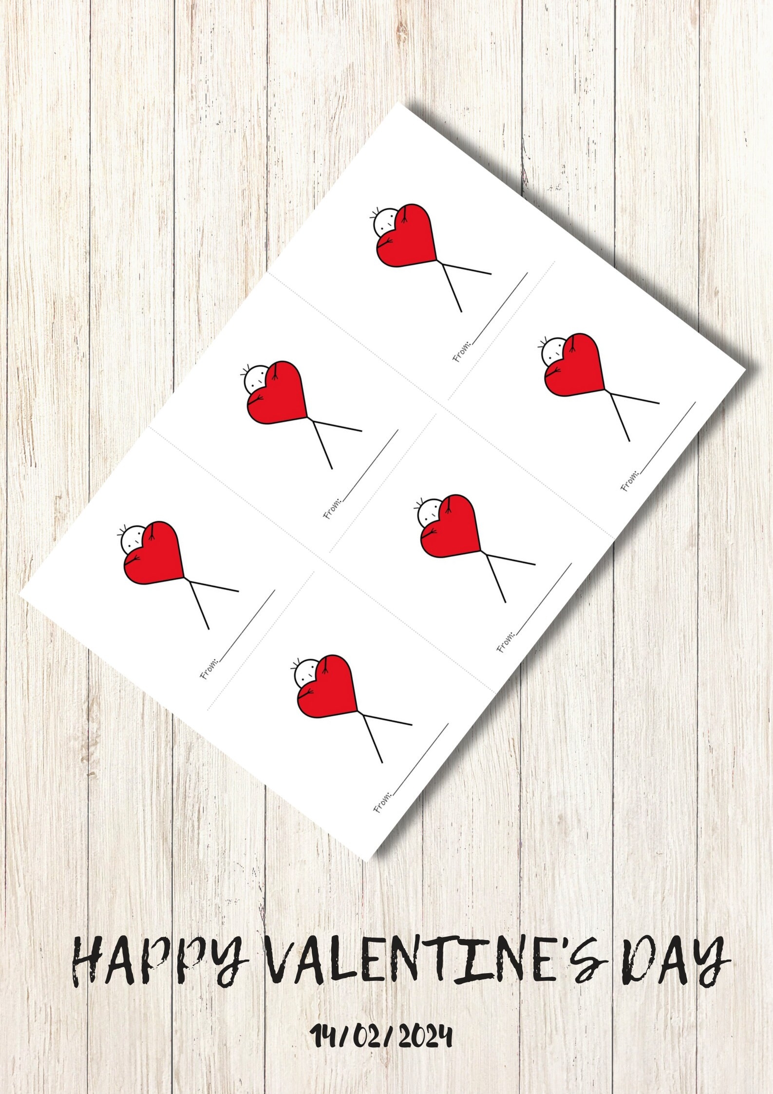 Valentines Day Printable Cards Kids Funny Valentine Cards Digital 