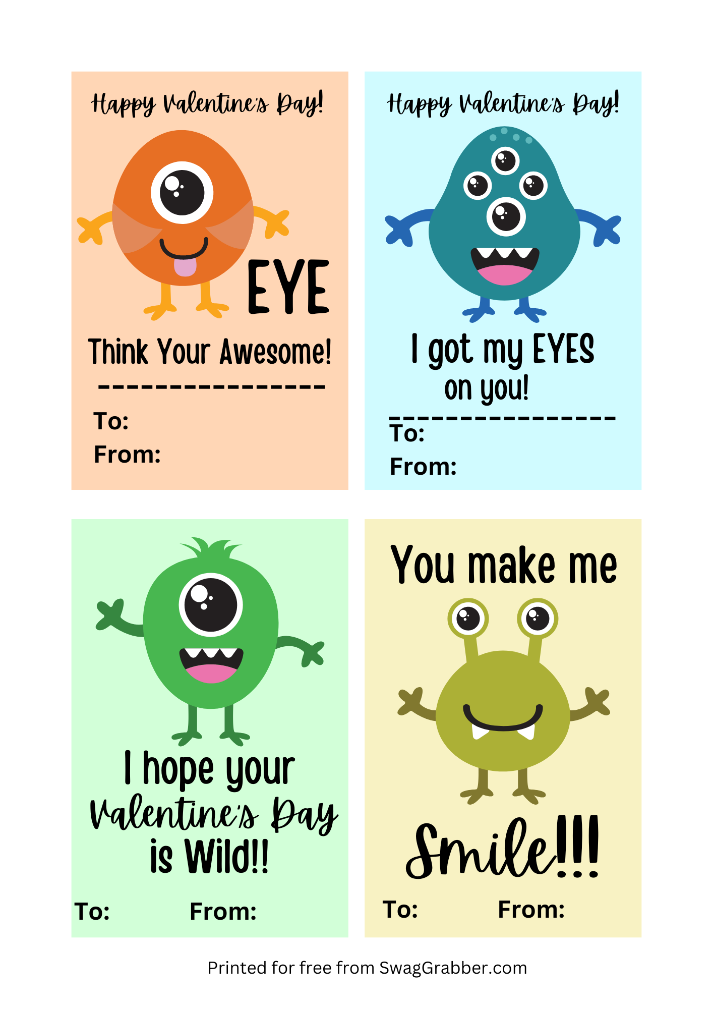 Valentines Day Printable Mini Cards Free Printable Valentine
