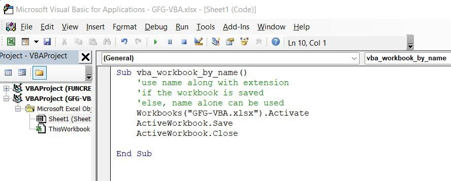 VBA WorkBook Open Open Excel Using Workbooks Open Method Worksheets