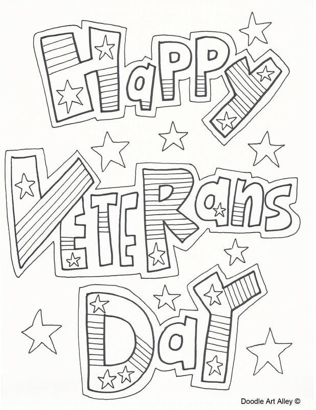 Veterans Day Coloring Pages DOODLE ART ALLEY