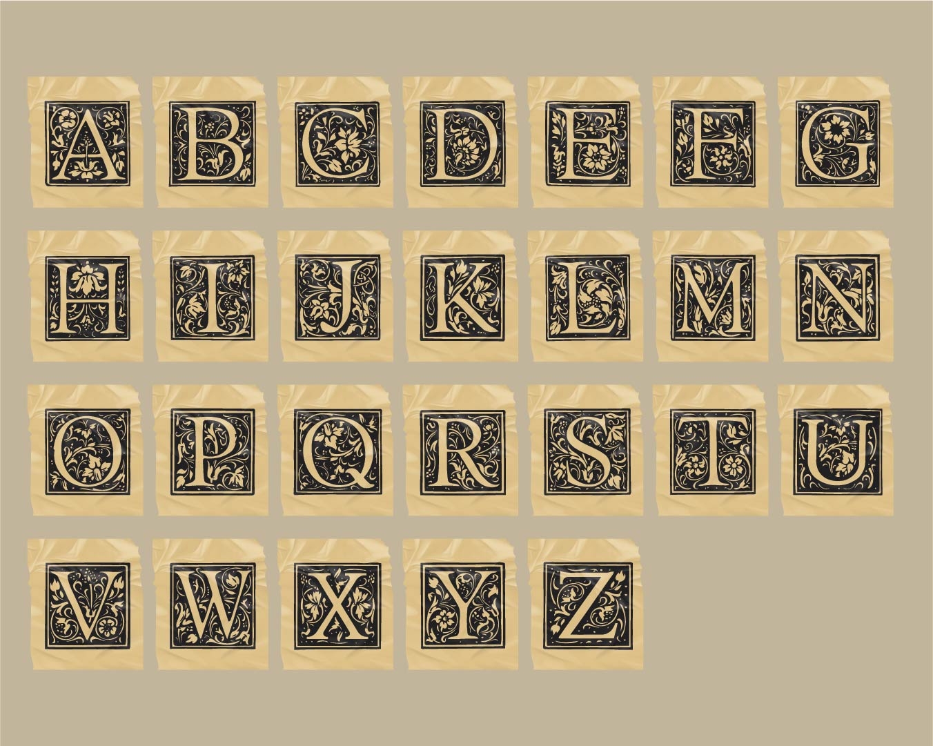 Vintage Alphabet Letter 10 Free PDF Printables Printablee