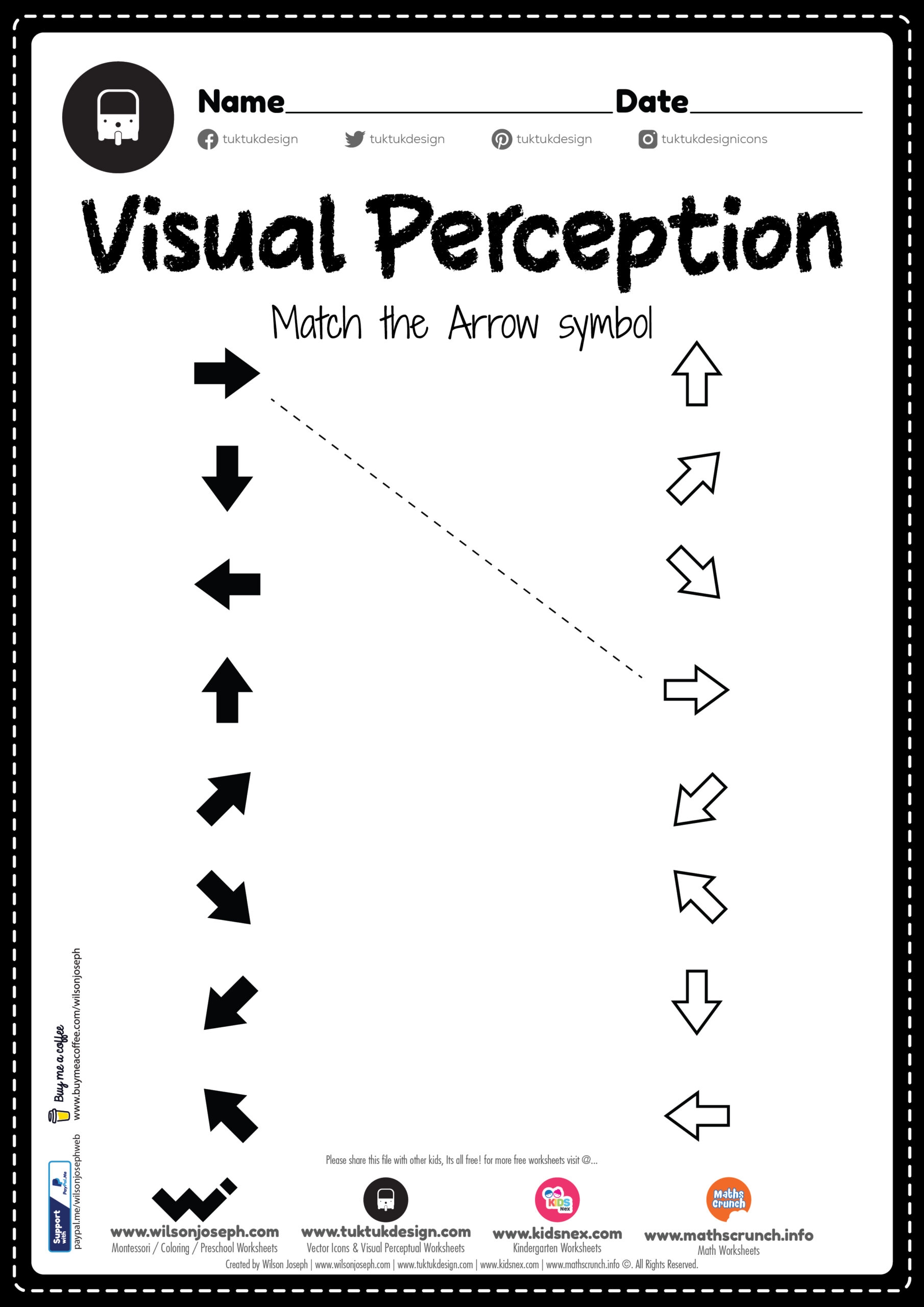 Visual Perceptual Worksheets Free Worksheets For Kindergarten