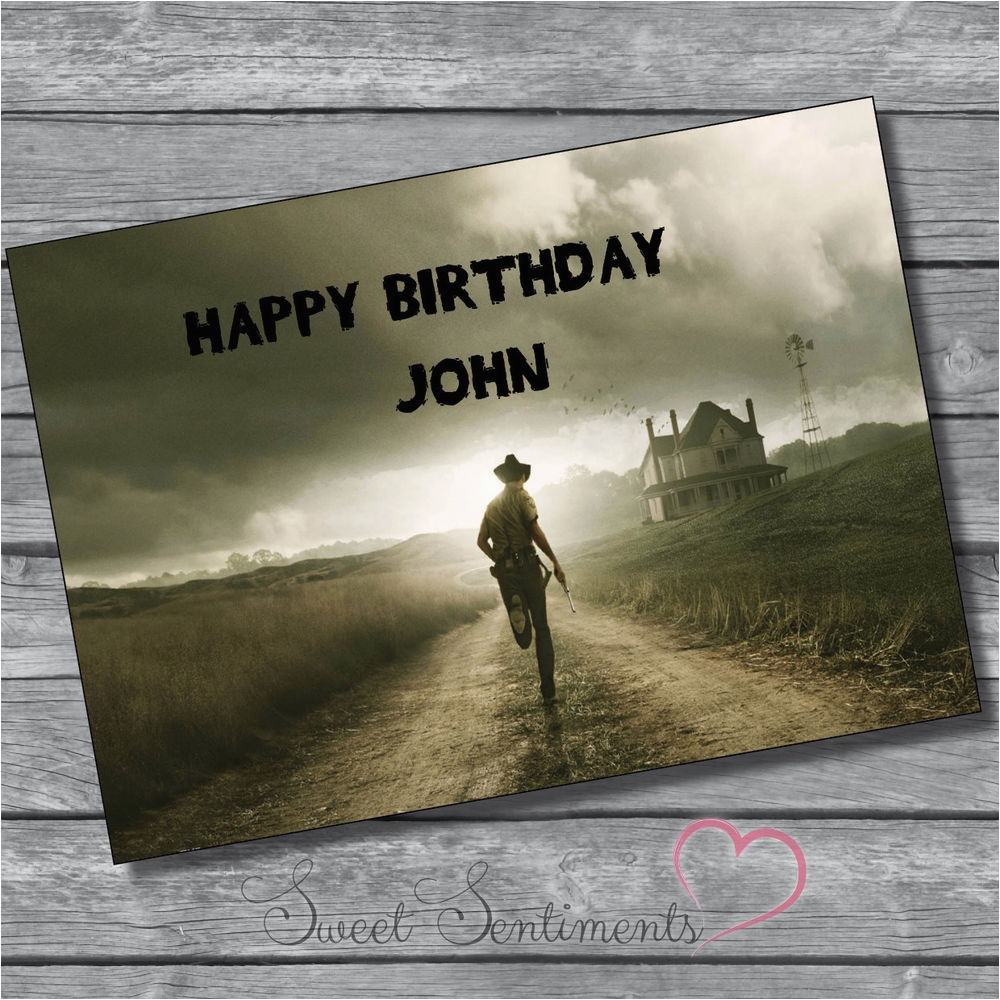 Walking Dead Birthday Invitations Personalised The Walking Dead