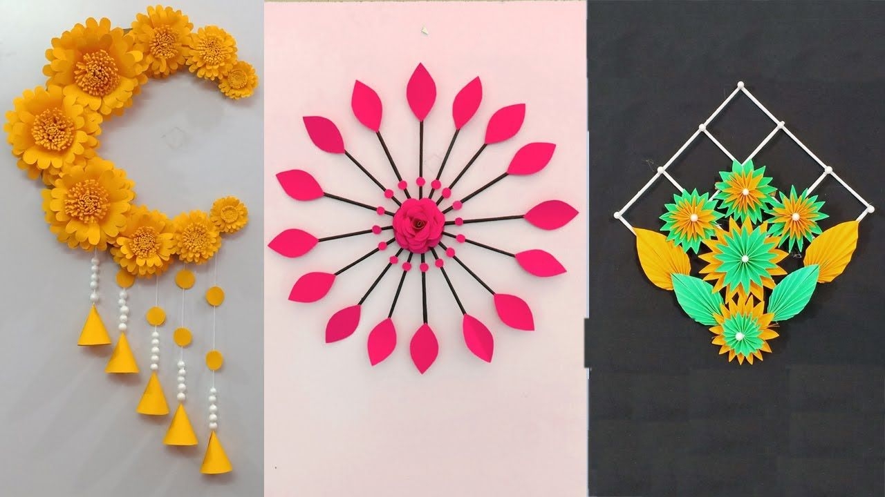 Wall Hanging Crafts Diy Wall Decor Home Decor Rangoli Designs Simple