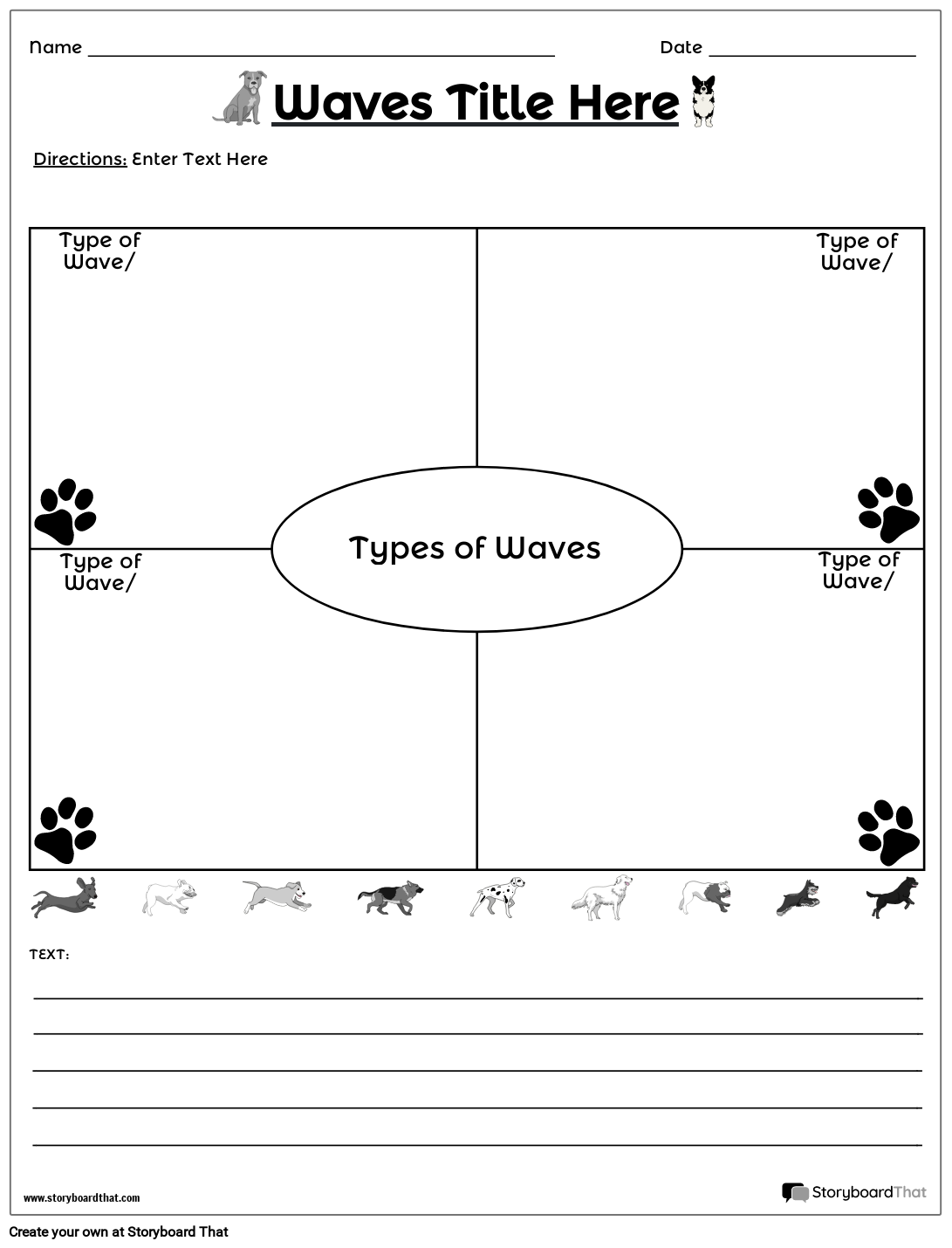 worksheet waves
