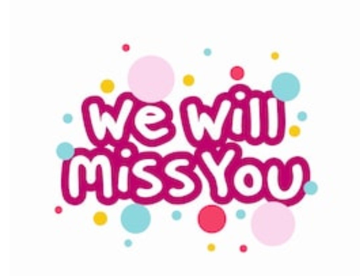 we will miss you printable card