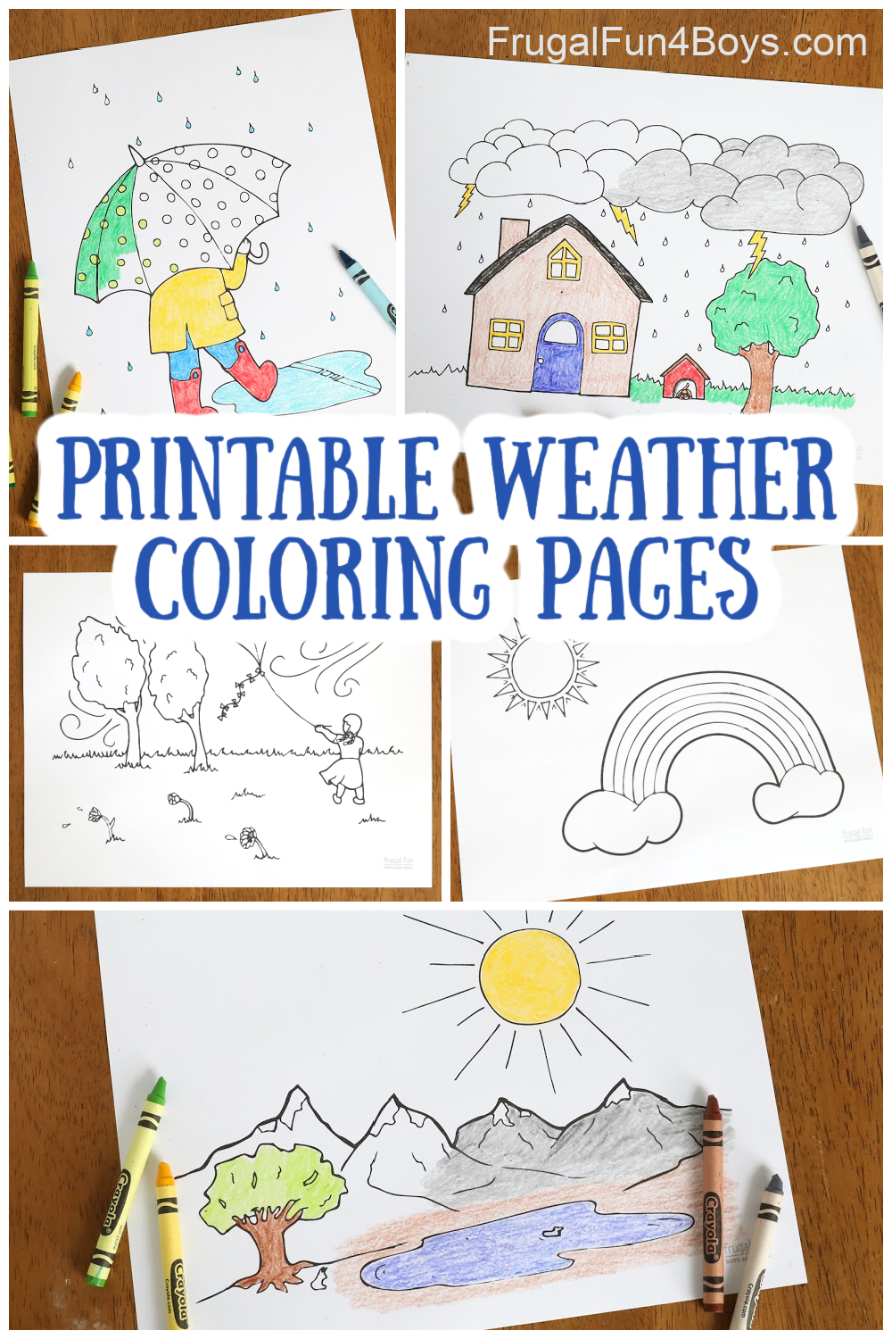 Coloring Pages Weather