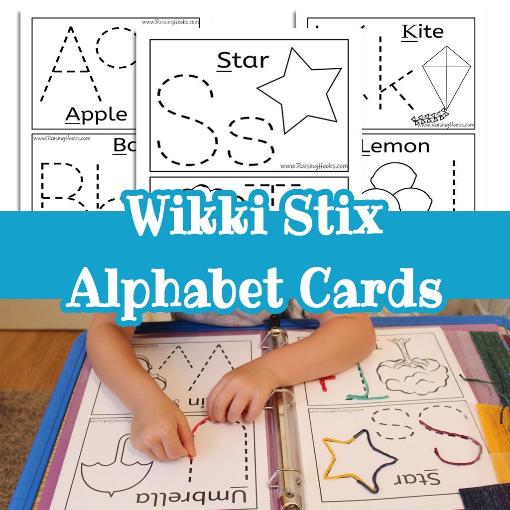 wikki stix alphabet cards printable