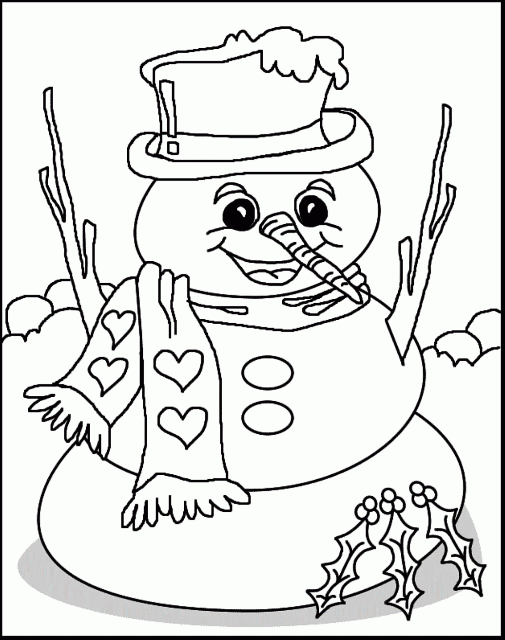 winter coloring pages for free