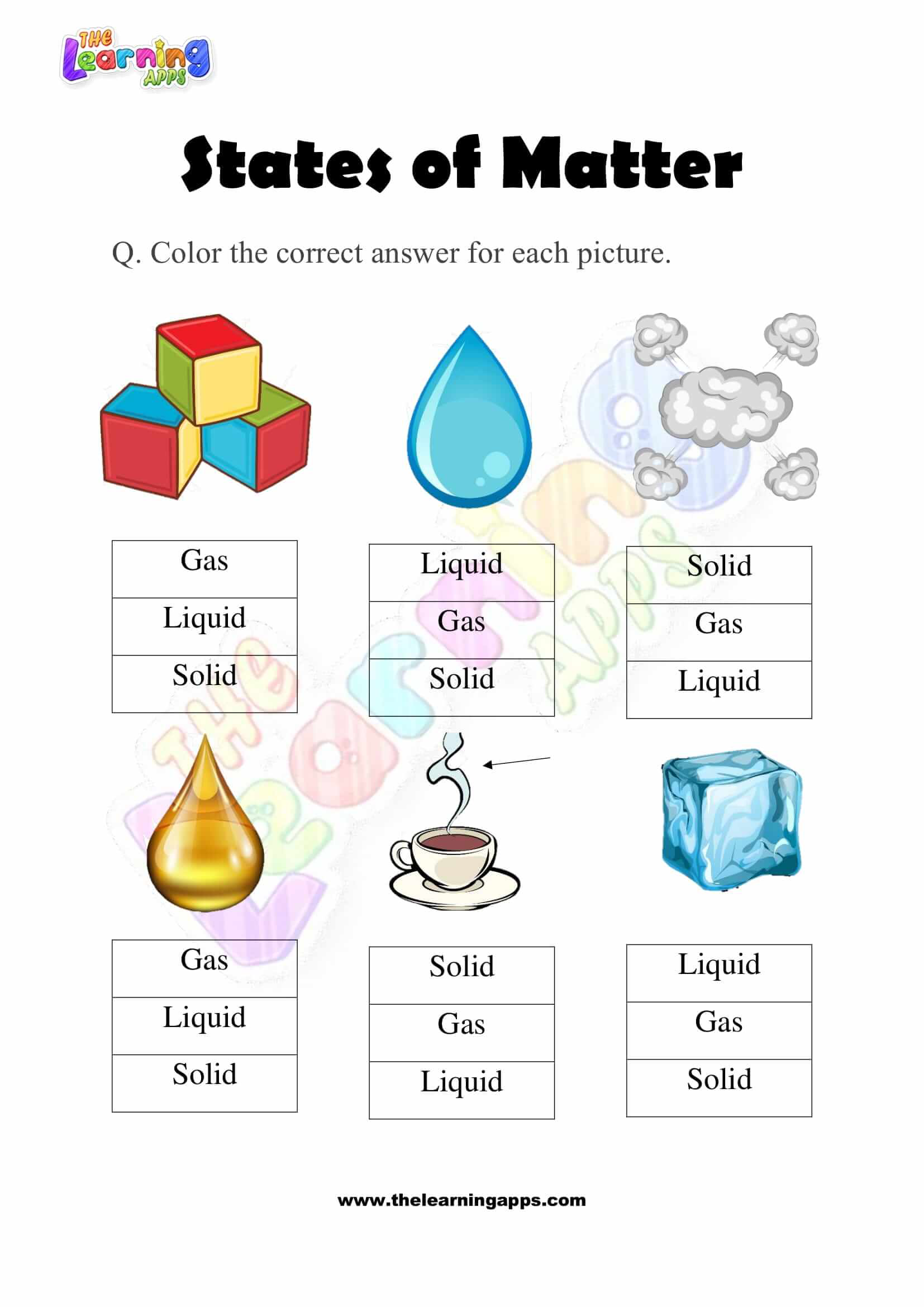 Winter Early Finishers 2nd Grade Science States Of Matter 