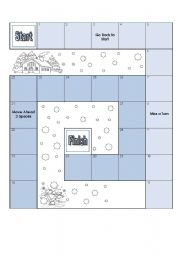 Winter Game Board ESL Worksheet By Pinky Makus