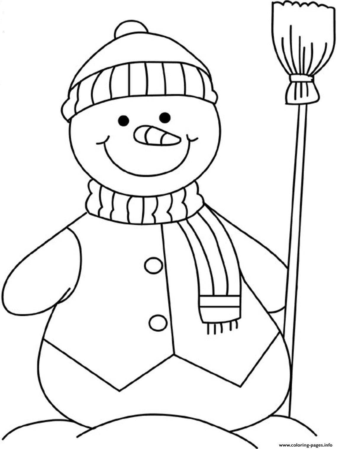 Winter S Snowman Free42fb Coloring Page Printable