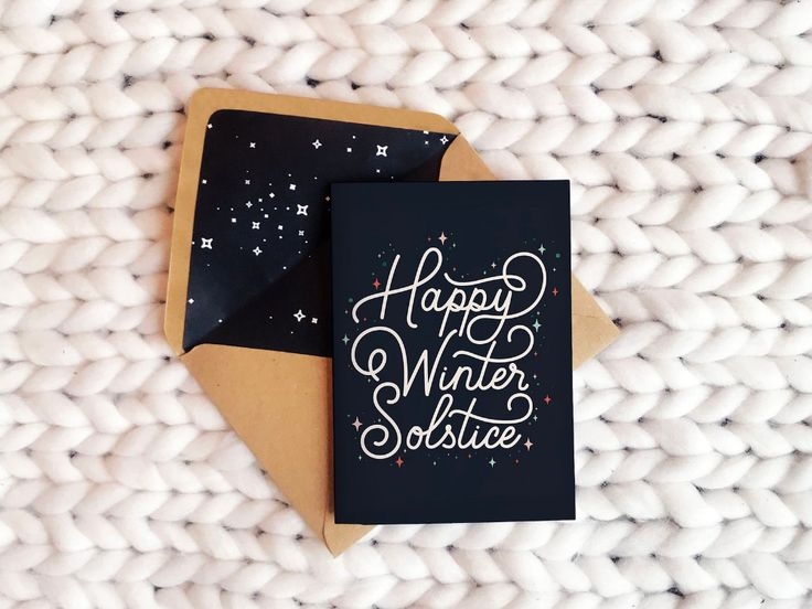 Winter Solstice Card Etsy Winter Solstice Cards Winter Solstice Cards