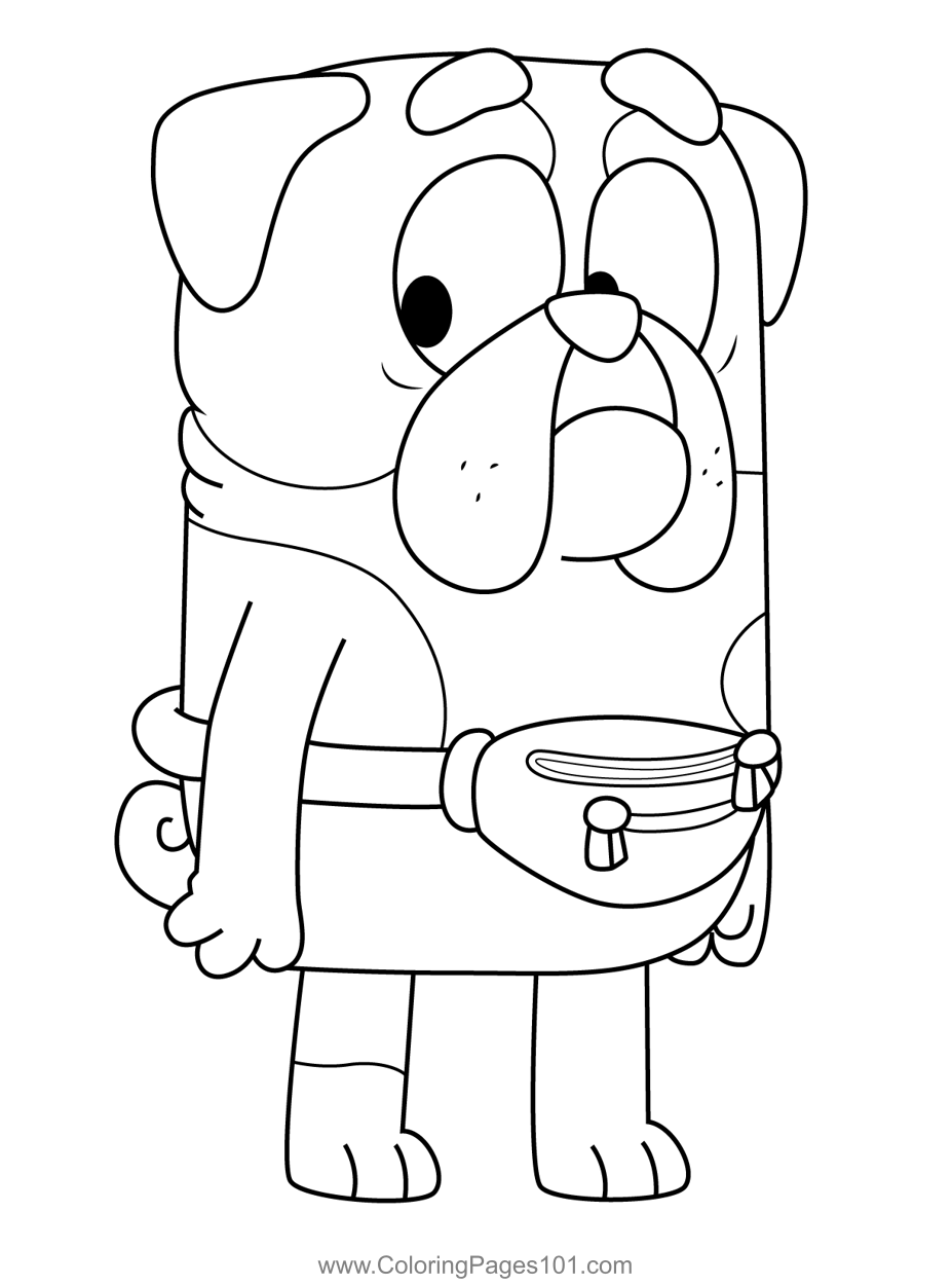 Winton 39 s Dad Bluey Coloring Page For Kids Free Bluey Printable