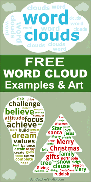 Word Cloud Examples Free Printable Templates DIY Projects Patterns 