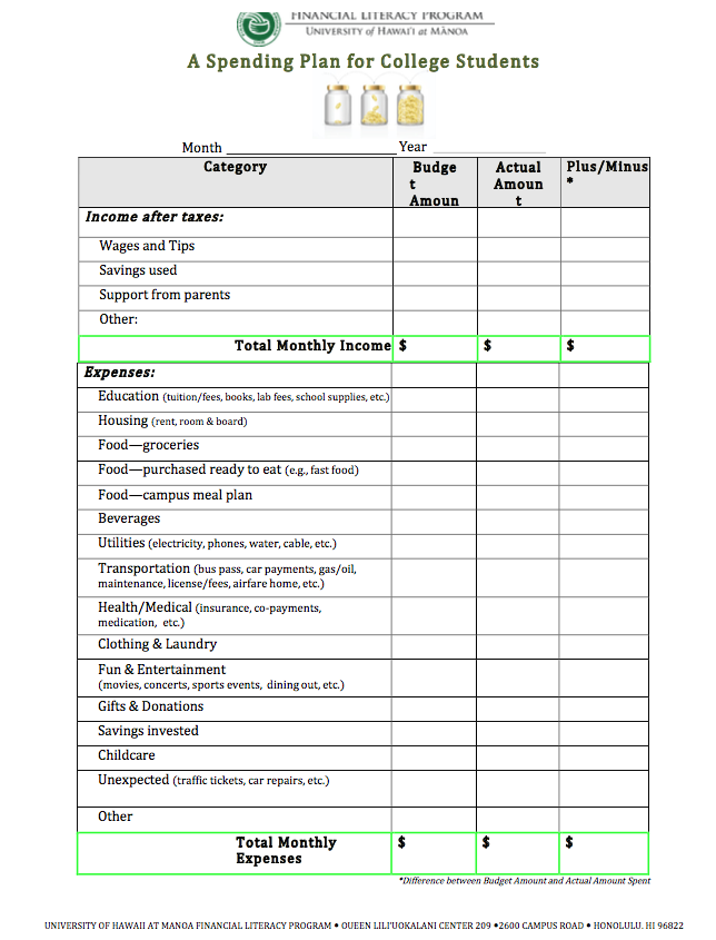 Worksheets Financial Literacy Program Worksheets Library