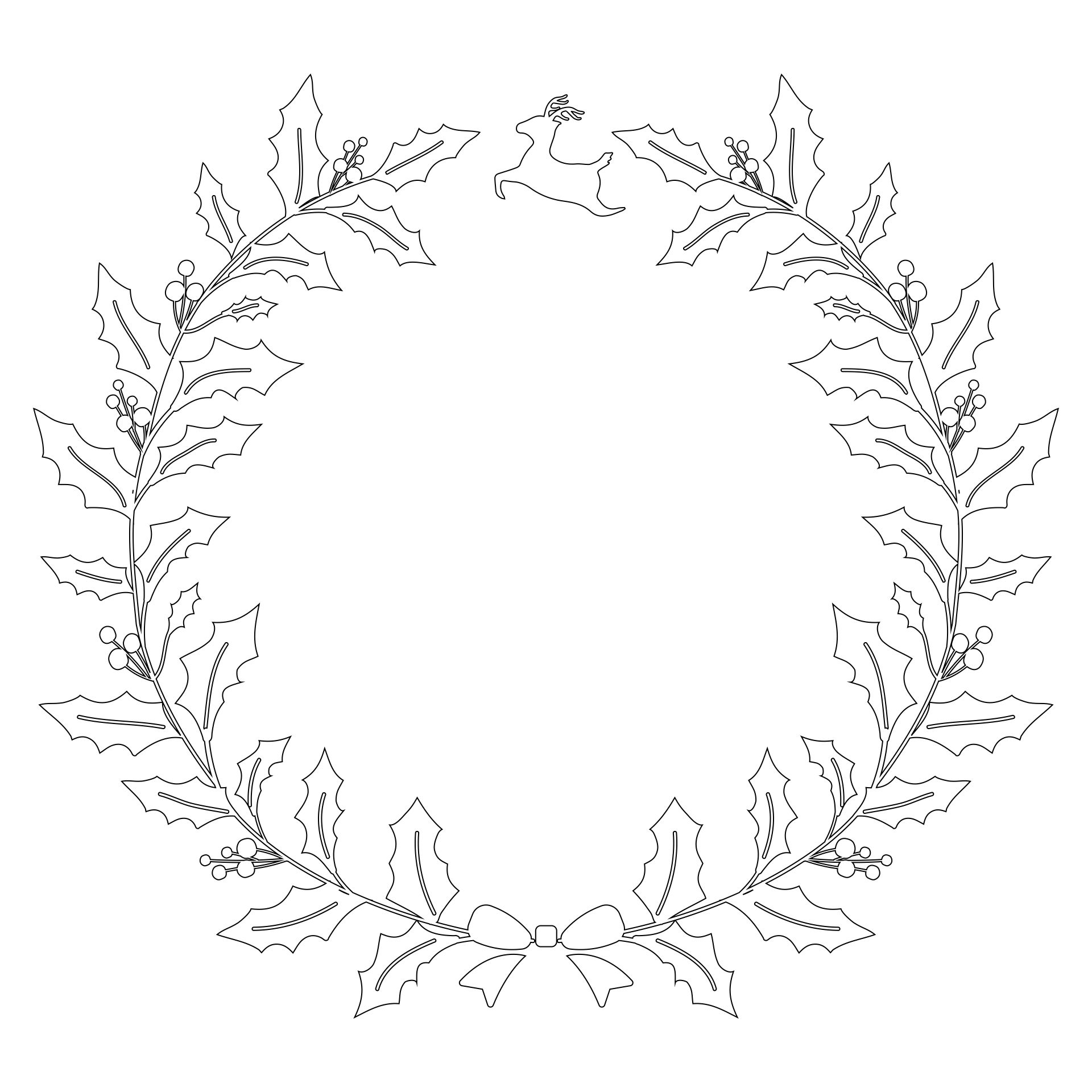 free printable leaf wreath template