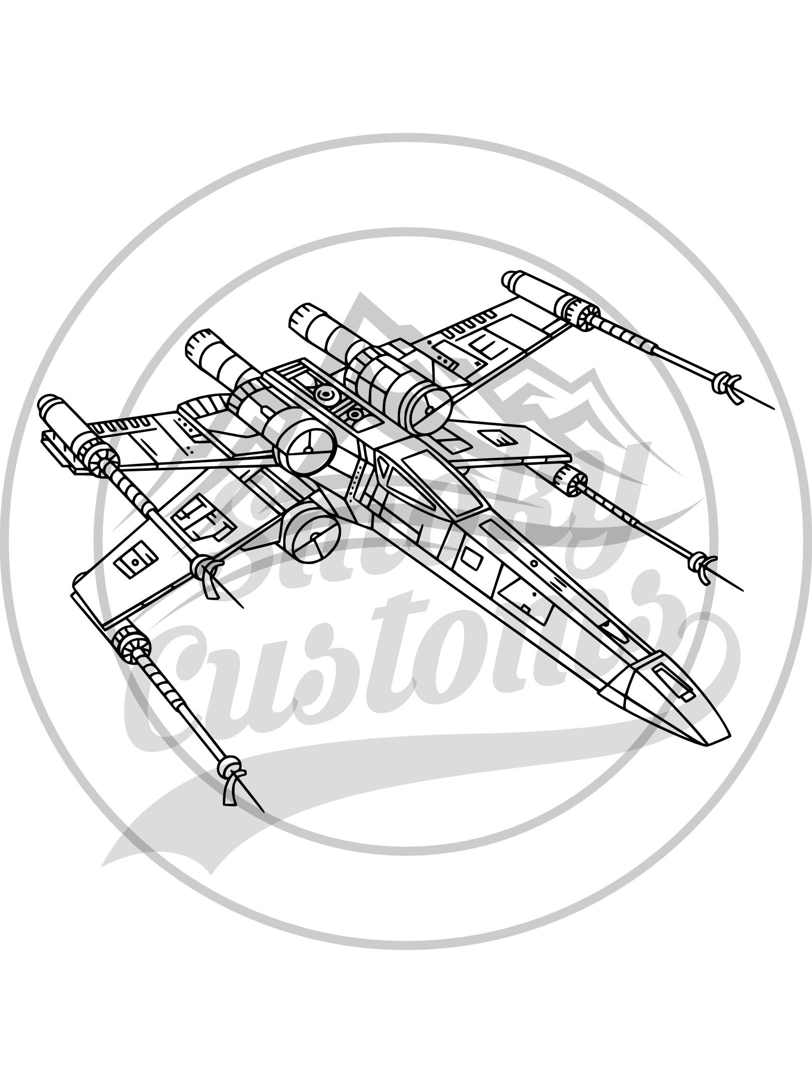 x wing printable cards